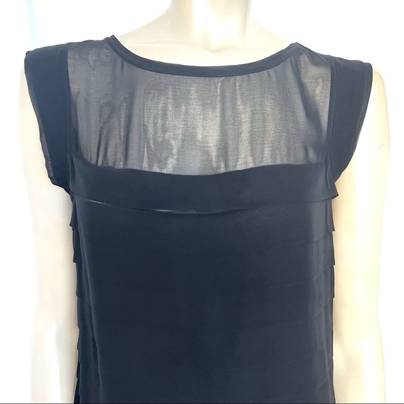 THE LIMITED Black Silk Chiffon Blouse - Picture 9 of 13